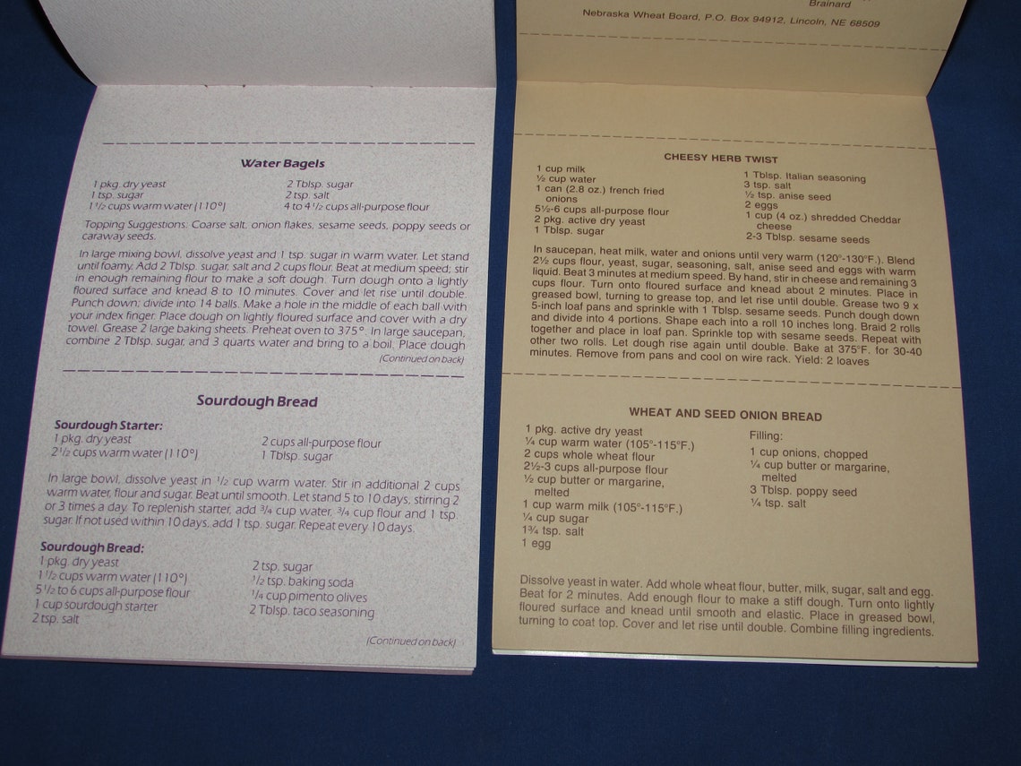 Cookbooks NEBRASKA STATE FAIR 1980s Prize Winning Recipes Free Etsy