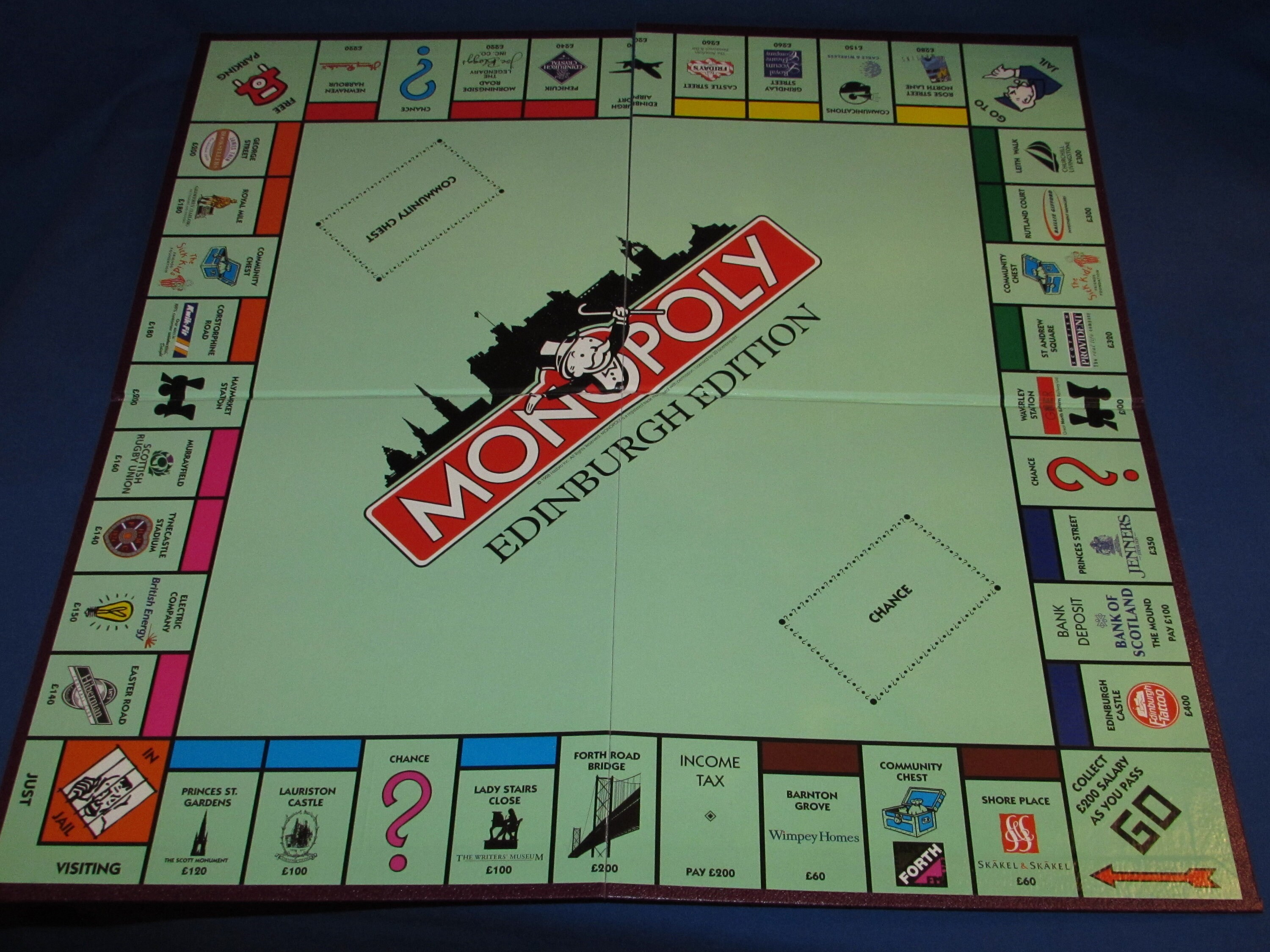 MONOPOLY GAME 1998 Edinburgh Edition Winning Moves Free Etsy
