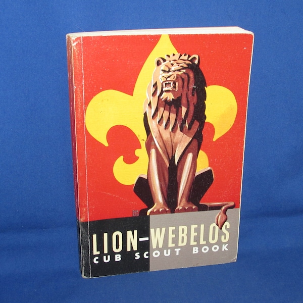 CUB SCOUT BOOK Lion-Webelos 1961 Scouting Manual Free Shipping