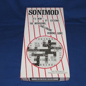 SONIMOD GAME 1979 Challenging Domino Game RARE Free Shipping