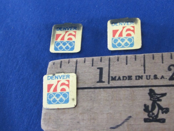DENVER 76 BUTTONS Set of 3 Tiny Tab Back Free Shi… - image 7