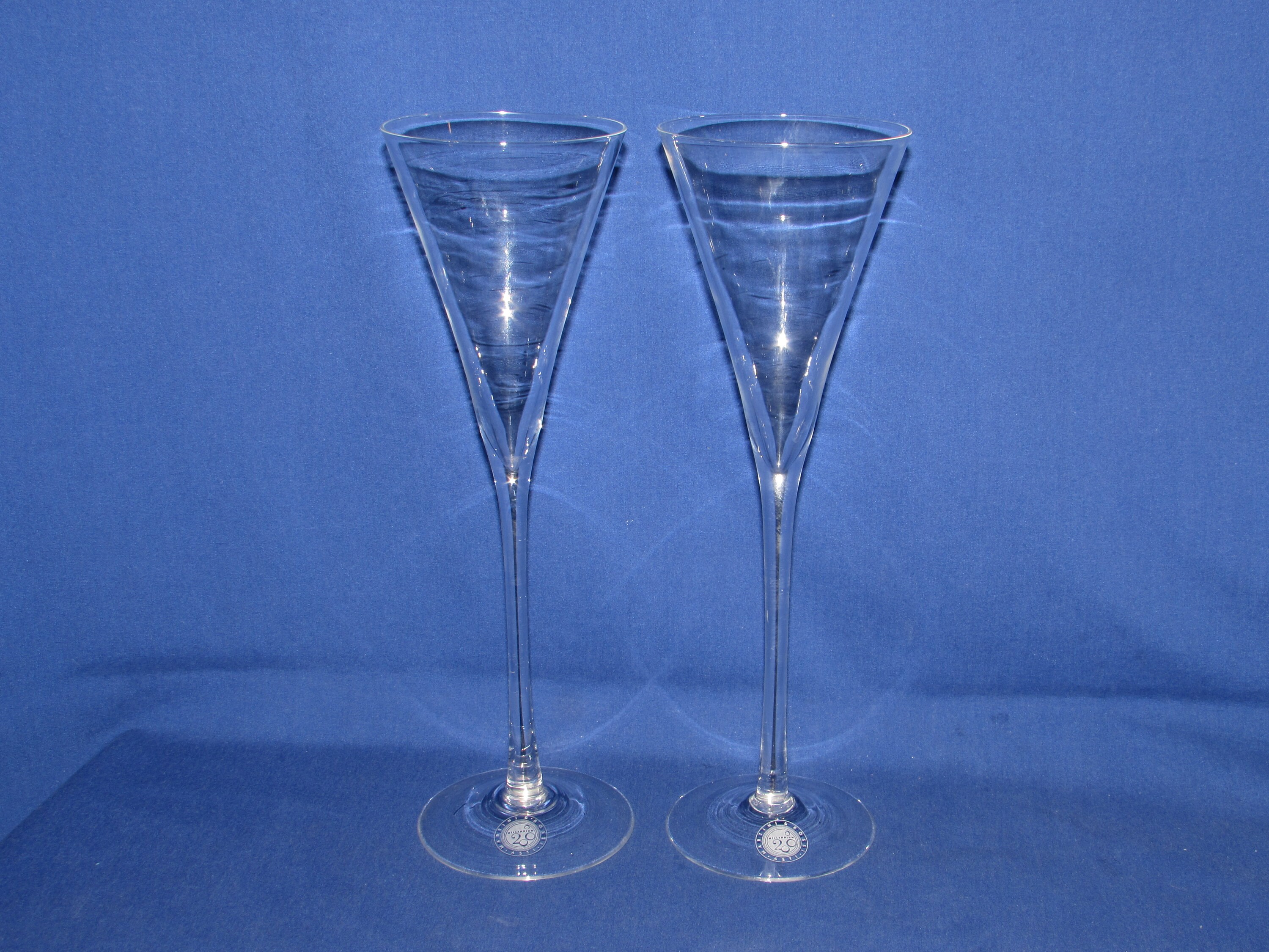 Martini and Rossi Asti New Millenium CHAMPAGNE GLASSES 2000 Etsy