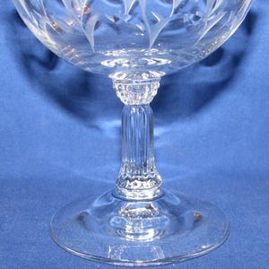 Juego de 5 copas de champán FOSTORIA SPRITE grabadas, década de 1950, envío gratuito imagen 3