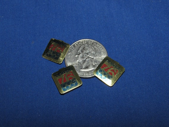 DENVER 76 BUTTONS Set of 3 Tiny Tab Back Free Shi… - image 4