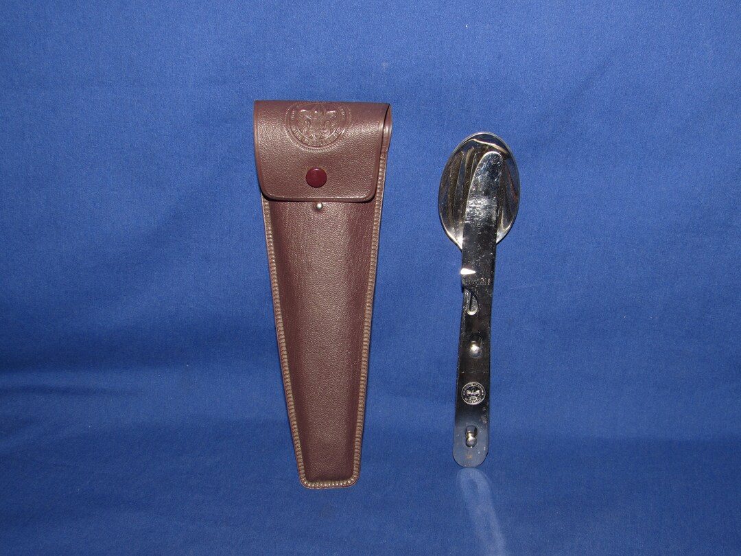 BOY SCOUT Utensil Set in Vinyl Case 1970s Official Etsy