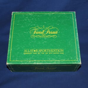 Trivial Pursuit ALL STAR SPORTS Edition Subsidiary Set 1983 Vintage