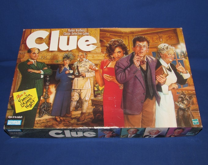 CLUE GAME 1998 Parker Brothers Classic Detective Game Vintage Etsy