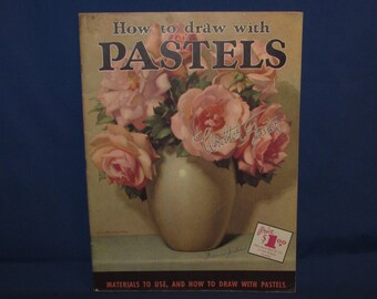 Art Book WALTER FOSTER PUBLICATION How to Draw with Pastels 1960s Free Shipping