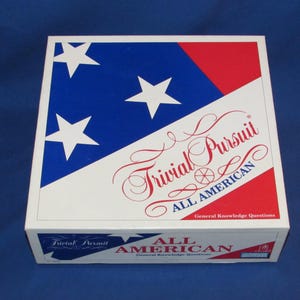 Trivial Pursuit ALL AMERICAN Master Game Parker Brothers 1993 Vintage