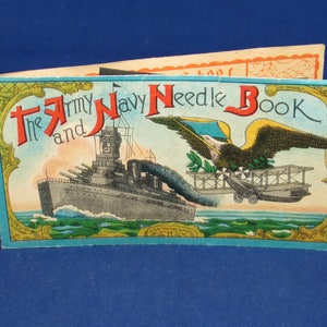 ARMY NAVY NEEDLE Book Made in Occupied Japan 50s Free Shipping