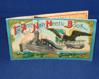 ARMY NAVY NEEDLE Book Made in Occupied Japan 50s Free Shipping