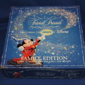 Trivial Pursuit Disney Edition Complete Red Box Questions for Kids & Adults  2005