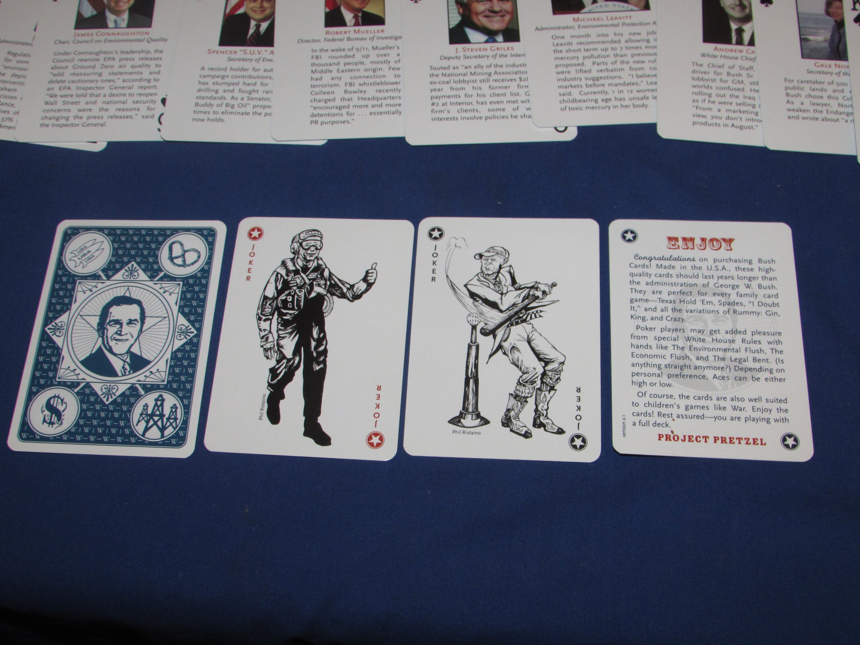 George bush playing cards sale