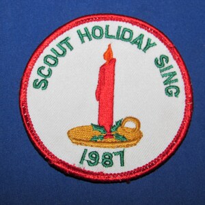 Girl Scouts of America SCOUT HOLIDAY SING 1987 Patch Free Shipping