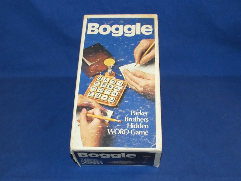 Boggle Box Image BOGGLE 1976 Parker Brothers Hidden Word Game Vintage - Etsy