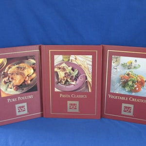 COOKBOOK COOKING CLUB of America Books set of 3 Tons of Recipes