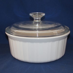 Corning Ware French White F-5-B COVERED CASSEROLE 1.5 Quart USA with Lid Corningware Vintage New Vintage