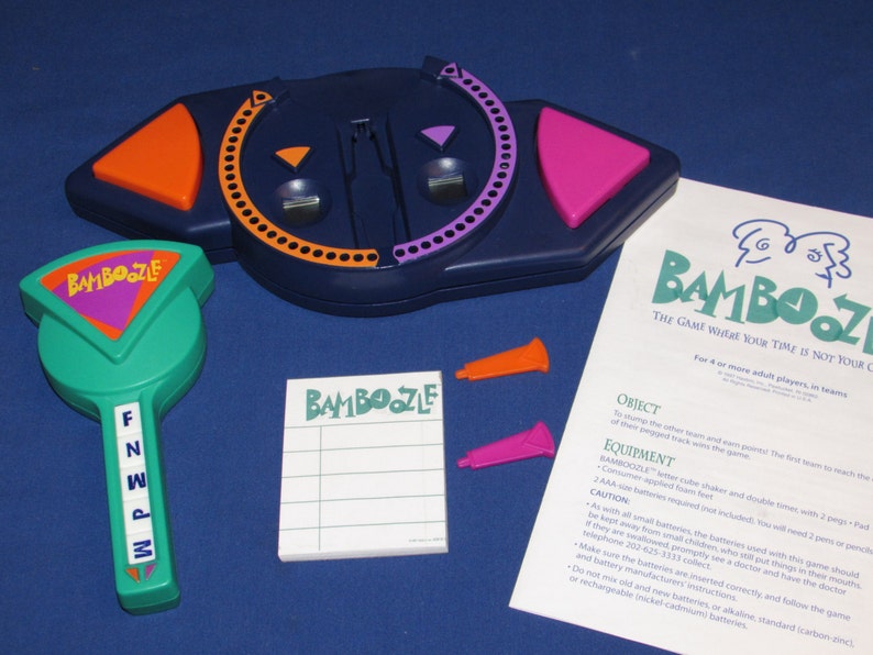 BAMBOOZLE GAME 1997 Parker Brothers Word Game Vintage - Etsy