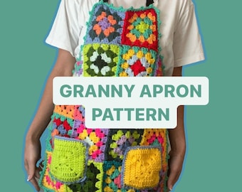 Granny Square Apron Crochet Pattern