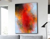 abstract painting  wall art  abstract art  acrylic painting  original painting  large painting  painting  .  Ready to hang .