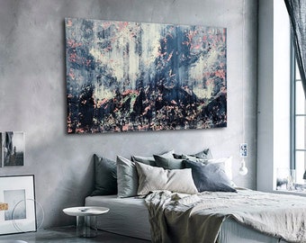 Large Abstract Painting: Original Acrylic Art, 200x120cm Canvas