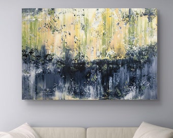 Large Abstract Acrylic Painting on Canvas (150x100cm)