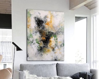 Gran pintura abstracta: arte mural moderno, 120 x 99 cm