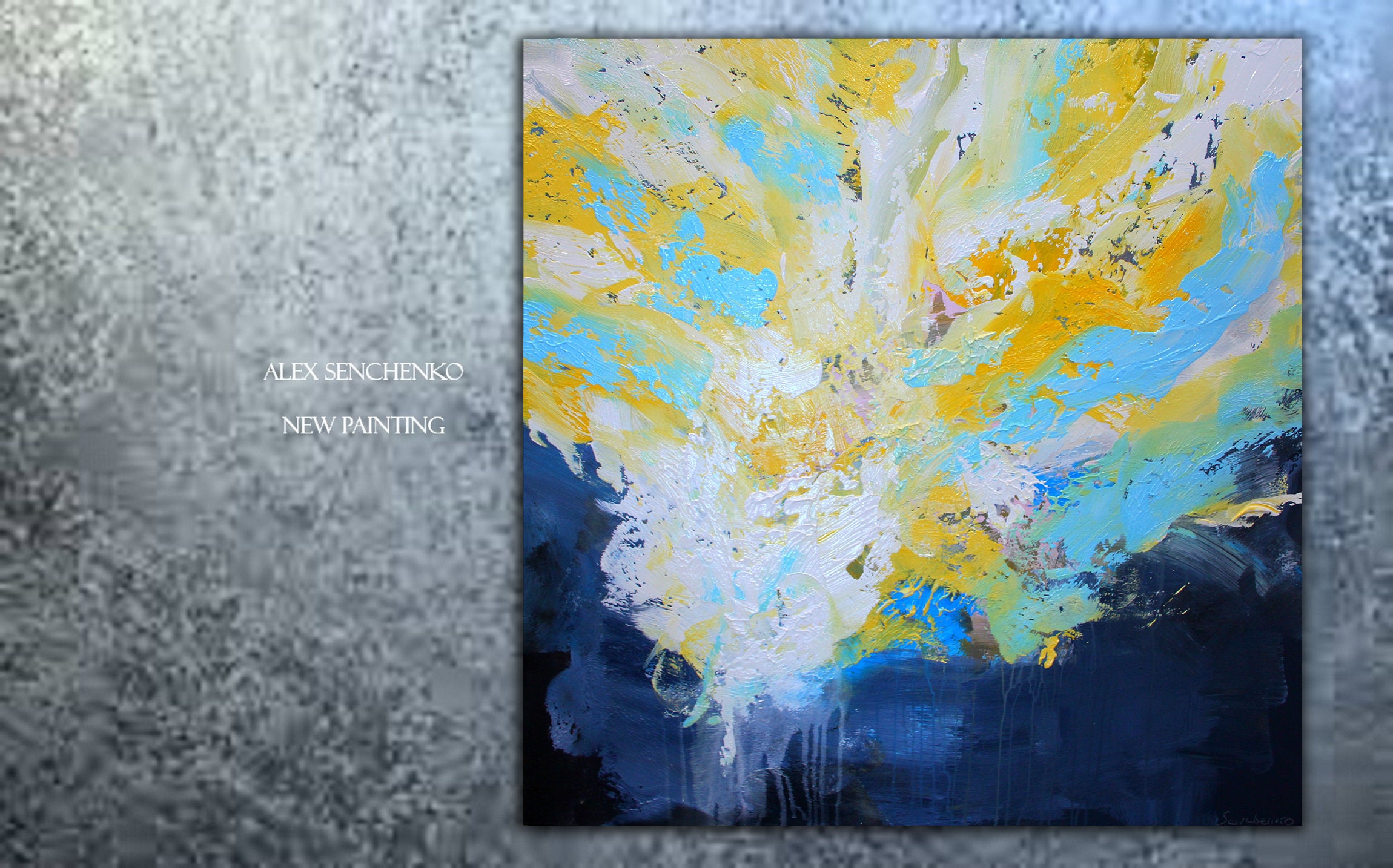 Large original abstract painting, Contemporary Art, Handpainted Large