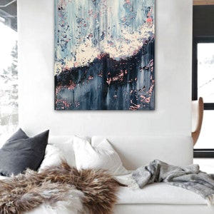 Large abstract painting . Contemporary ART. Modern painting, original art, wall art, Painting on Canvas, texture art painting, abstract art image 3