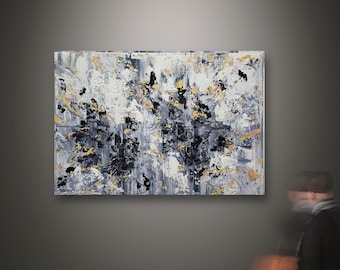 Original Abstract Painting On Canvas: Extra Large Modern Wall Art