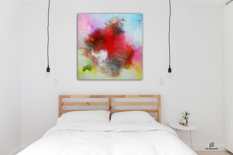 Wall Canvas Painting . Abstract Painting . Contemporary ART by Etsy