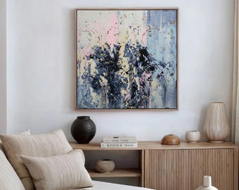 Textured Acrylic Abstract Painting on Canvas by Alex Senchenko