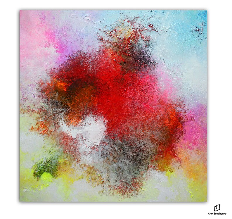 Wall Canvas Painting . Abstract Painting . Contemporary ART by Etsy