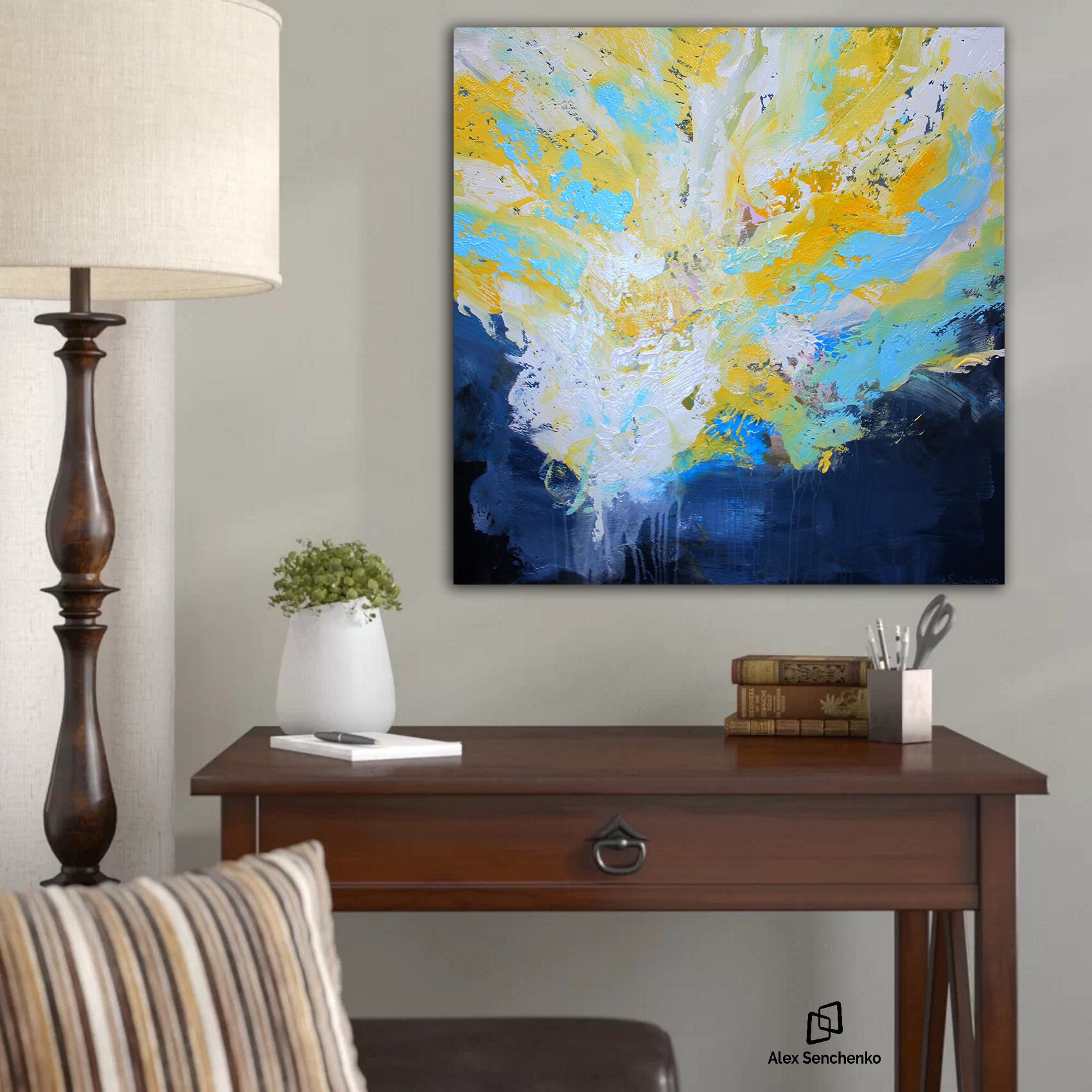 Large original abstract painting, Contemporary Art, Handpainted Large