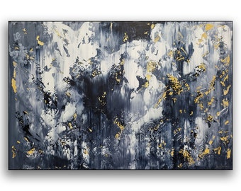 XXLarge Abstract Canvas Painting: Contemporary Wall Art by Alex Senchenko