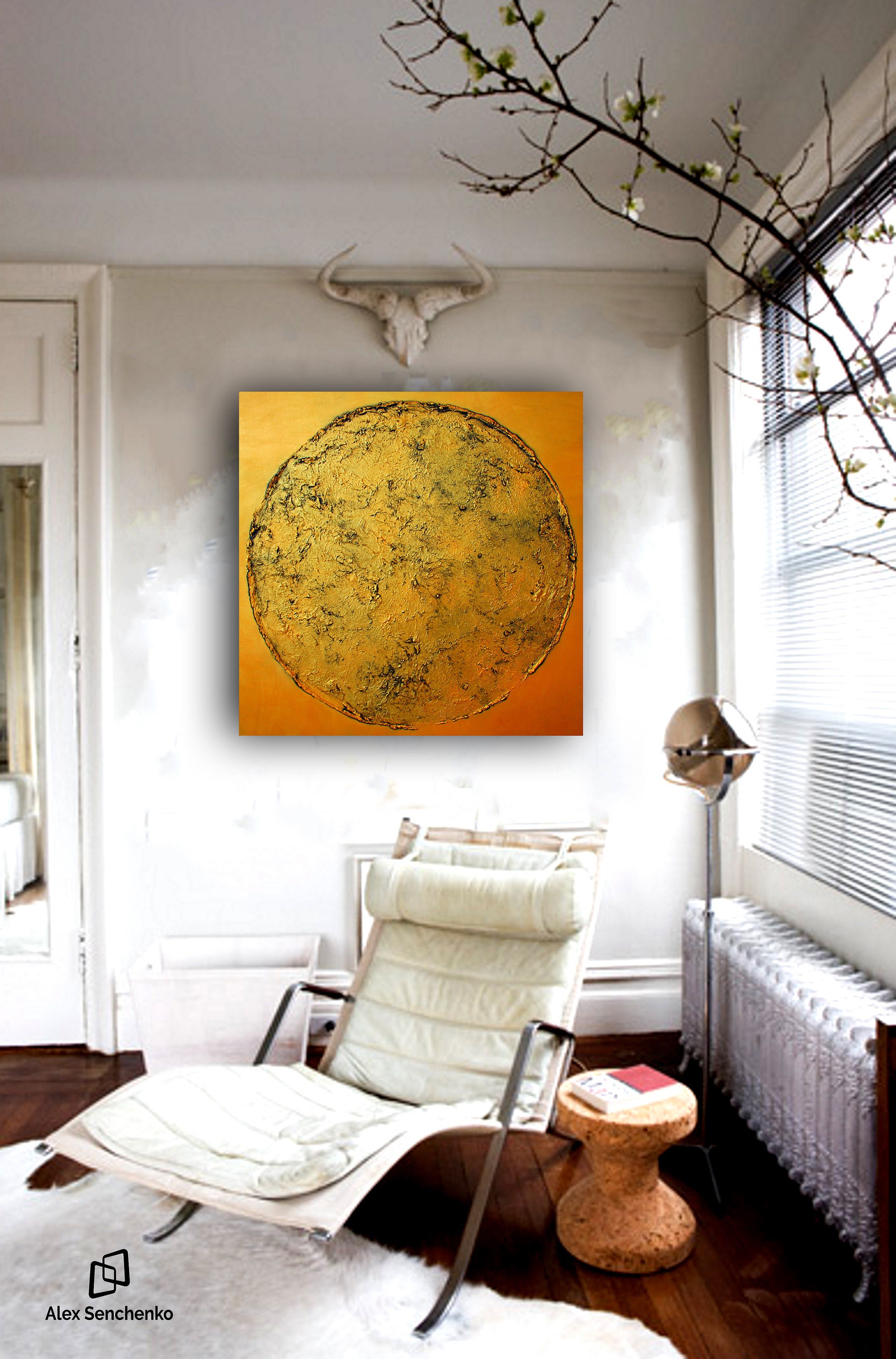 White painting / Home Decor / Wall Decor / Minimalist Art / Abstract