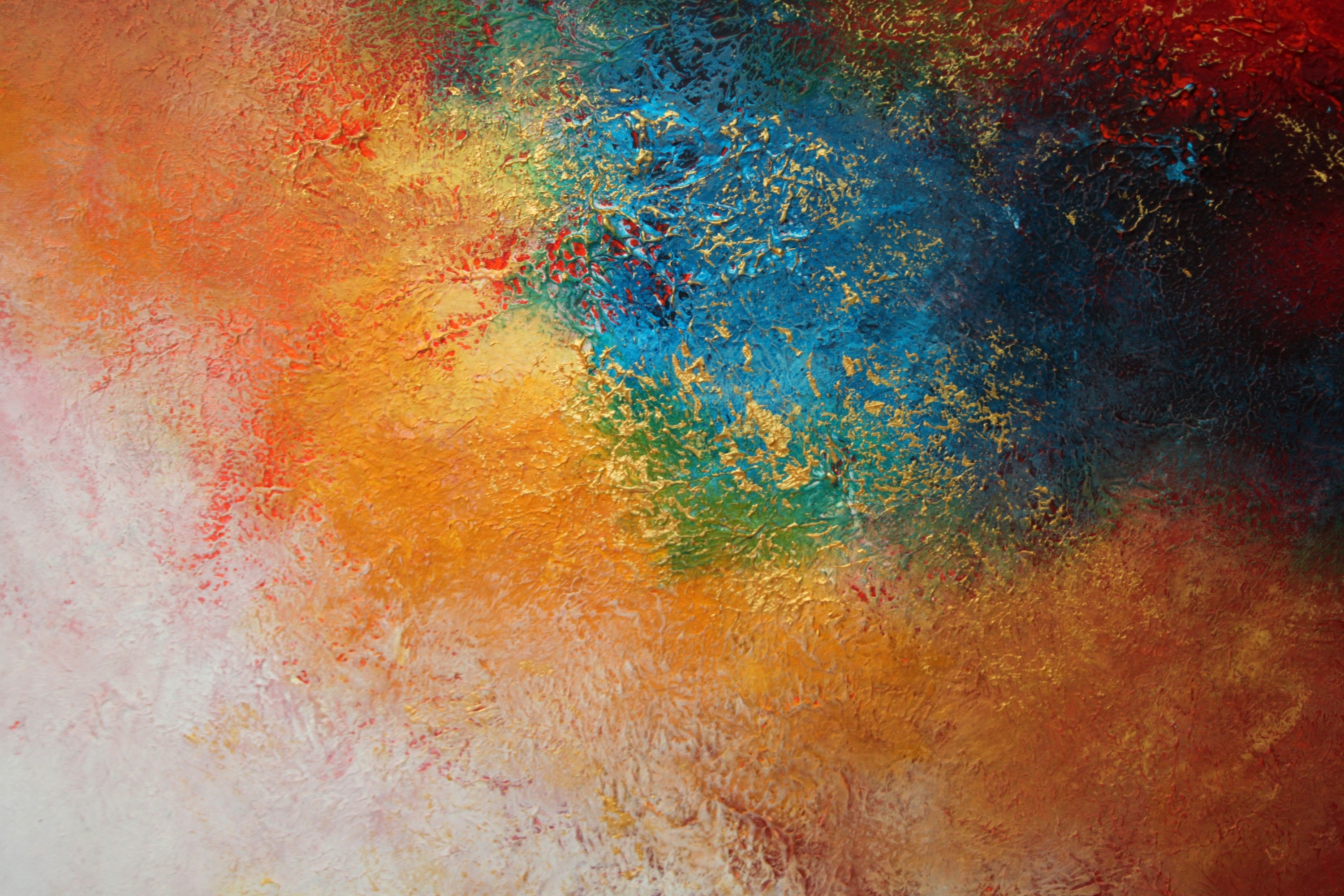 Large urban abstract painting by Alex Senchenko. Contemporary ART