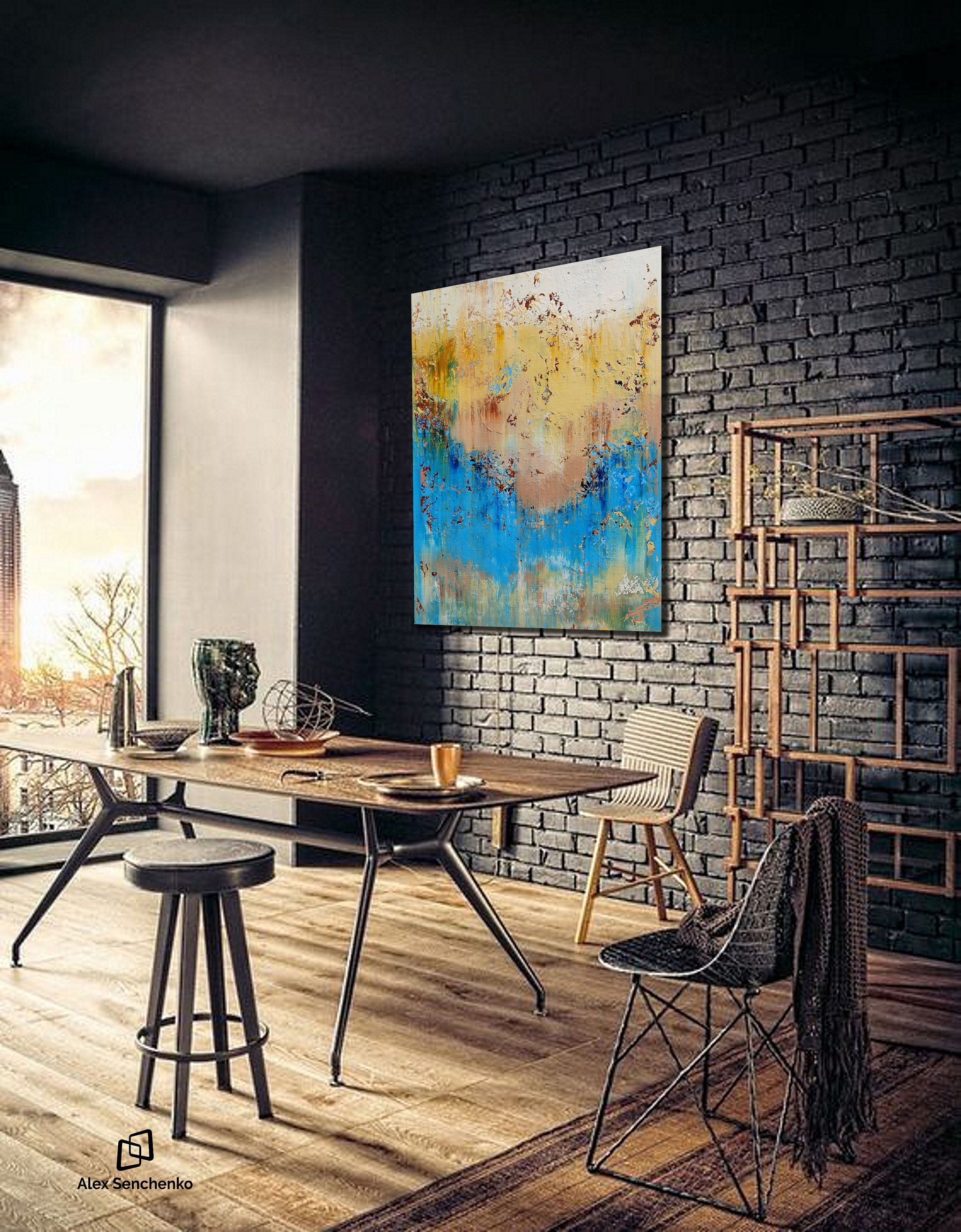 Large Wall Art Original Abstract Painting for Decor - Etsy UK
