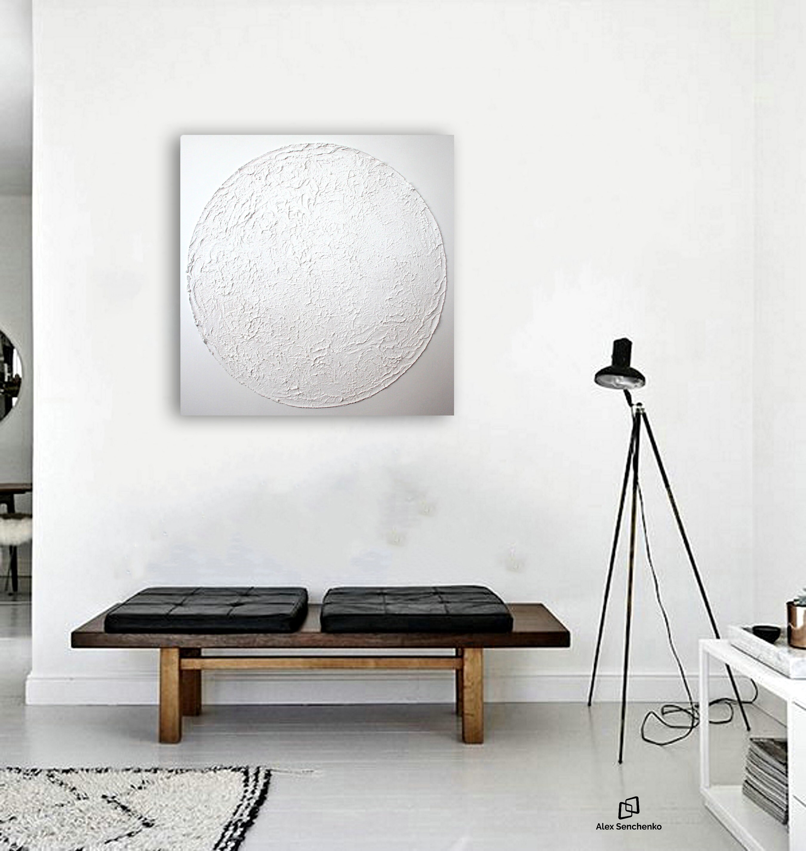 White painting / Home Decor / Wall Decor / Minimalist Art / Abstract