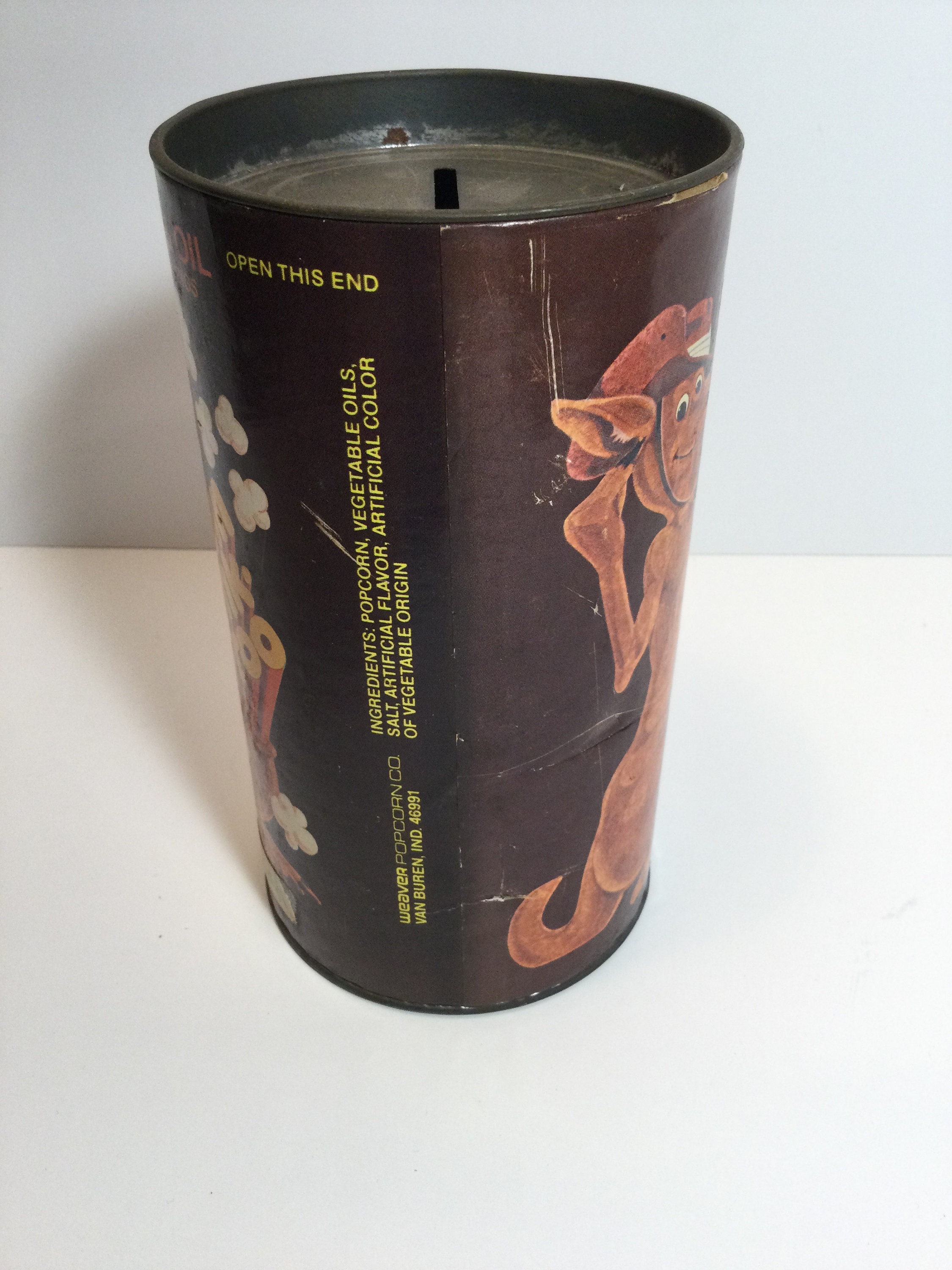 Vintage Weaver Co. Pop Coin Bankaroo Popcorn Bank Etsy