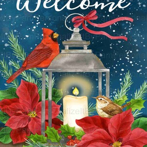 Welcome Winter Wreath Sign, Cardinal Wreath Sign,  Personalize it by Pam, Signs for wreaths, Door Decor