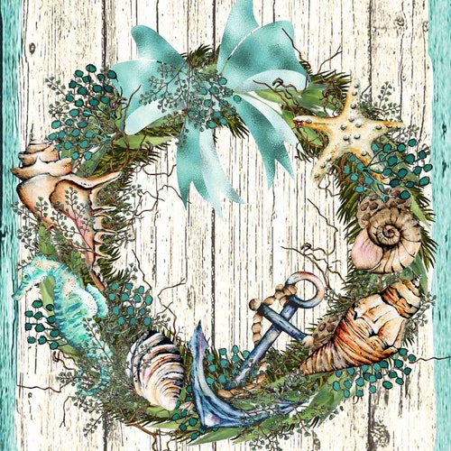 Beach Wreath Sign Summer Wreath Sign Personalize It by Pam Etsy