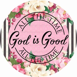 God is Good Wreath Sign, Spiritual wreath sign, Personalize it by Pam, Wreath Signs, Door Decor