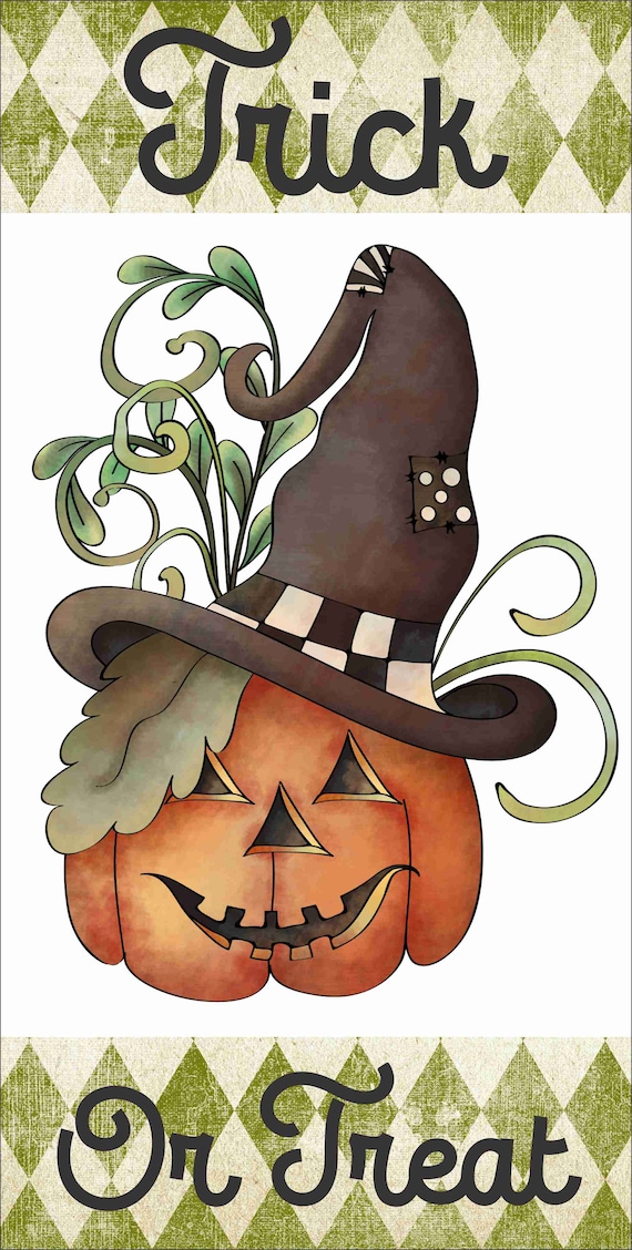 Rustic Halloween Wreath Sign, Vintage Halloween Wreath Sign, Wreath Signs, Personalize it by Pam