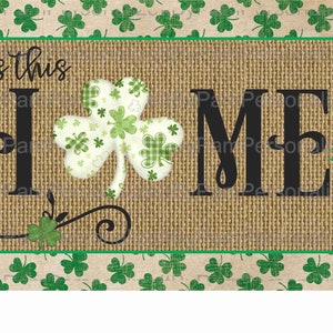 St. Patrick's Day Wreath Sign, Shamrock Wreath Sign, Personalize it by Pam, Wreath Signs, Signs for Wreaths