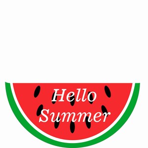 watermelon Slice Wreath Sign, Hello Summer Wreath Sign, Watermelon Wreath, Summer Wreath Sign, Personalize it by Pam
