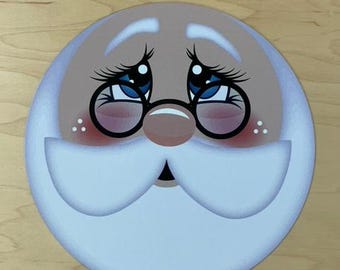 Santa Wreath Sign, Santa Sign, Wreath Signs, Personalize it by Pam, Signs for Wreaths, Door Decor