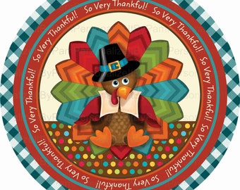 8" Round Thanksgiving  Wreath Sign, Fall Wreath Sign, Personalize it by Pam, Signs for Wreaths, Door Decor
