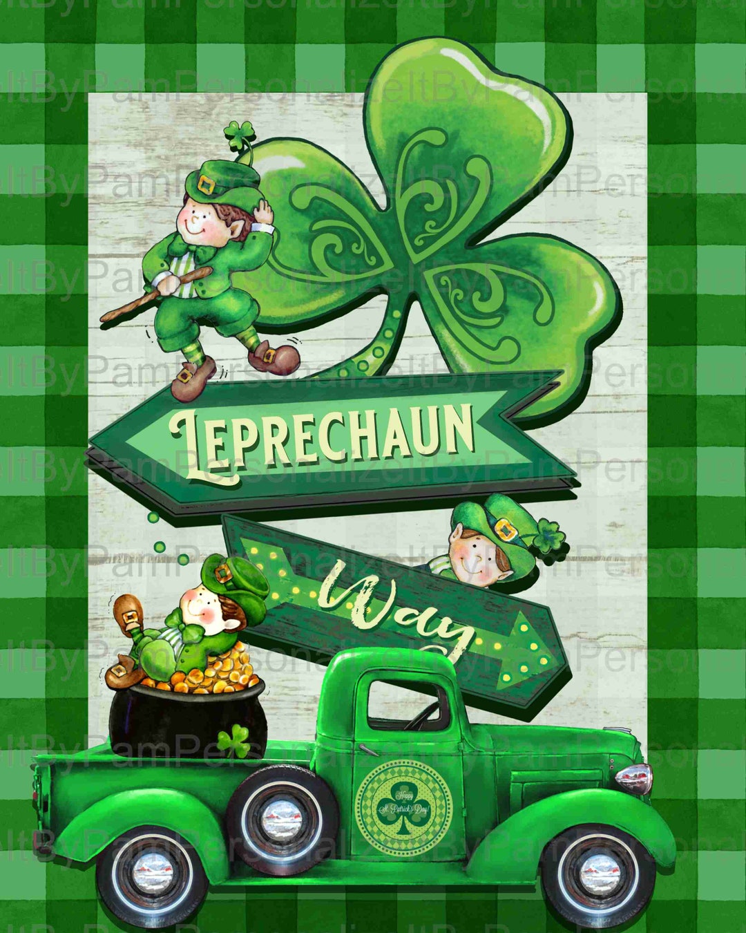 St. Patrick's Day Wreath Sign, Wreath Signs, Personalize It by Pam ...