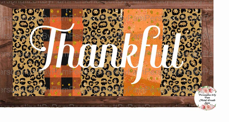 Brush Strokes Fall Wreath Sign Fall Decor Personalize it by Pam 12 x 6 Fall Wreath Sign Signs for Wreath